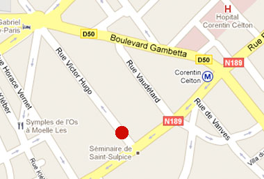 Ubicazione su mappa del campus Saint Nicolas a Parigi