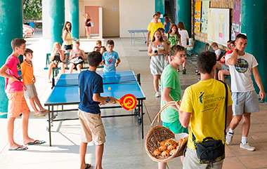 tennis tavolo al campus Horticole di Antibes