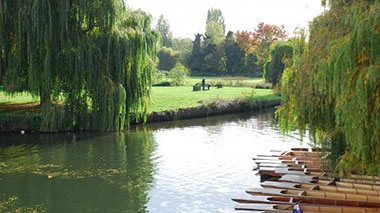 Il fiume Cam a Cambridge
