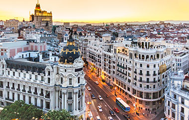 Una veduta di Madrid