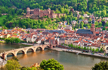 una veduta di Heidelberg