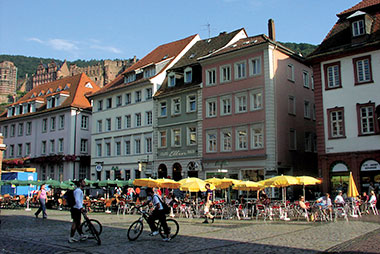 caffè nel centro di Heidelberg