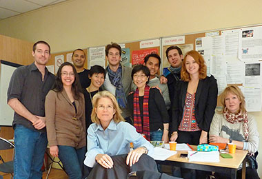 Gruppo insegnanti della scuola di francese Accord a Parigi