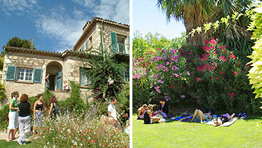 Centre International d'Antibes, la scuola e il giardino mediterraneo