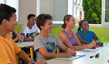 Studenti in classe - Centro Internazionale di Antibes