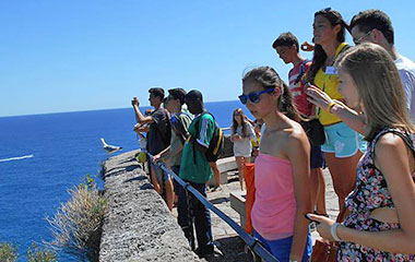 studenti della scuola di francese CIA visitano Antibes