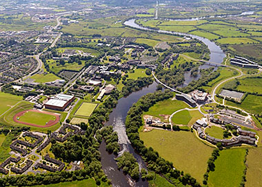 Limerick, veduta aerea del campus