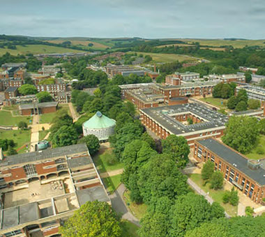 il campus dell'Università del Sussex a Brighton