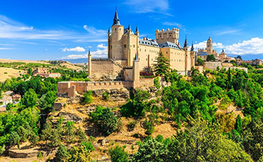 L'Alcázar, un altro celebre monumento di Segovia in Spagna
