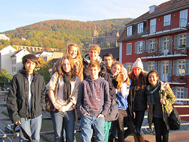 studenti della scuola OISE a Heidelberg