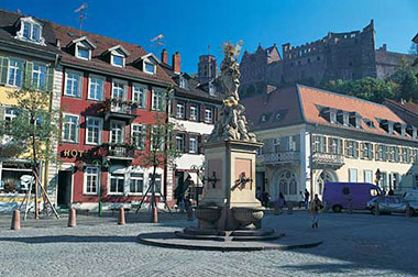 Il centro di Heidelberg in Germania